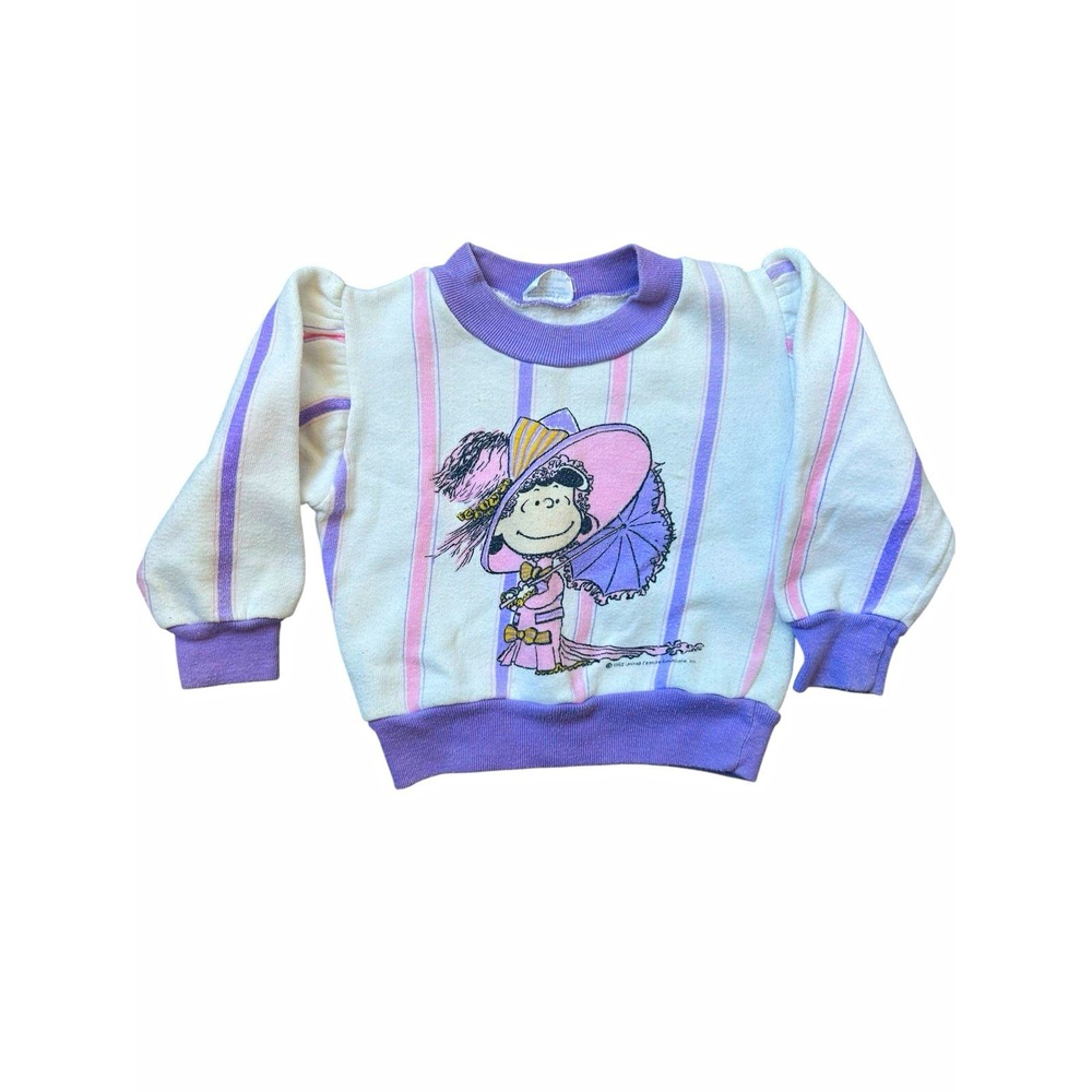 Vintage Peanuts Lucy Baby Girls' Graphic Crewneck Sweatshirt Best 6/12 Mos